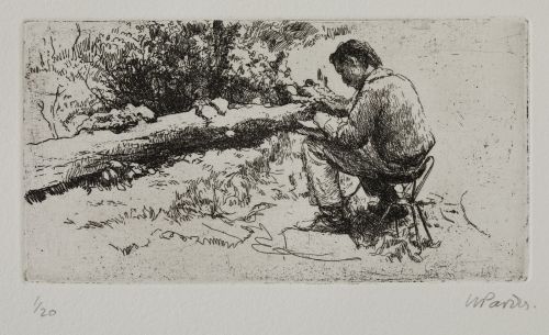 HERMOGENES PARDOS RUIZ, "Arboleda", "Desnudo" y "Escritor e