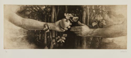 HERMOGENES PARDOS RUIZ, "Ofrecimiento", 2001, Maneranegra y