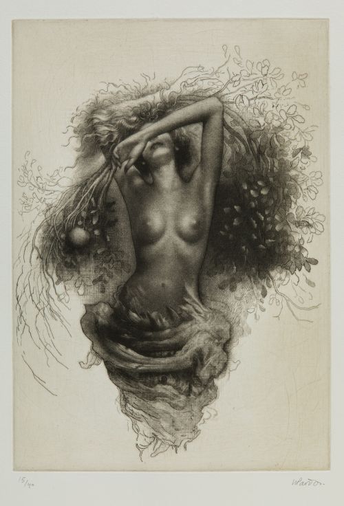 HERMOGENES PARDOS RUIZ, "Desnudo" y "Pareja", Dos grabados