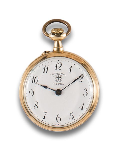 RELOJ DE BOLSILLO F. BACH SCHMID LEPINE DE DAMA EN ORO AMAR