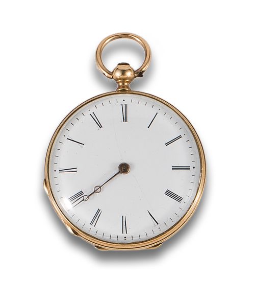 RELOJ DE BOLSILLO DE DAMA EN ORO 