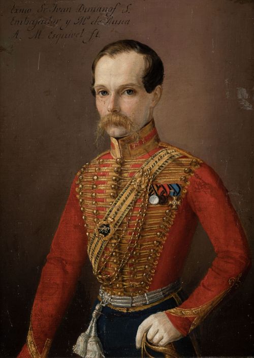 ANTONIO MARÍA ESQUIVEL, "Retrato de Exmo. Sr. Juan Dumanof