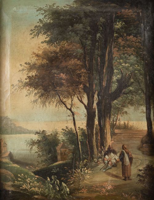 "Ermitaños en paisaje"