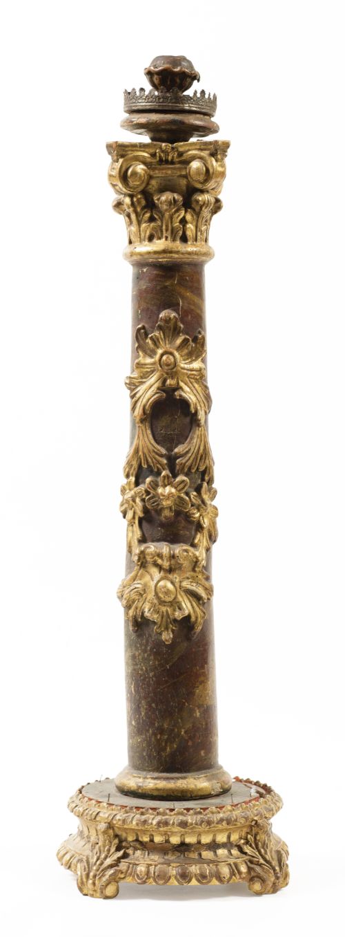 Hachero realizado a partir de una columna, S. XVIII y poste