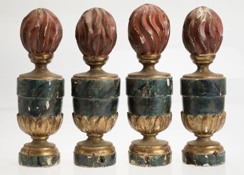 Cuatro remates de retablo, España, S.XVIII