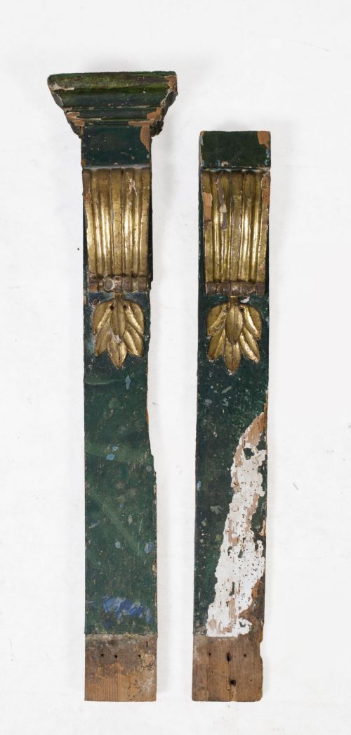 Pareja de fragmentos de retablo, España, S. XVIII