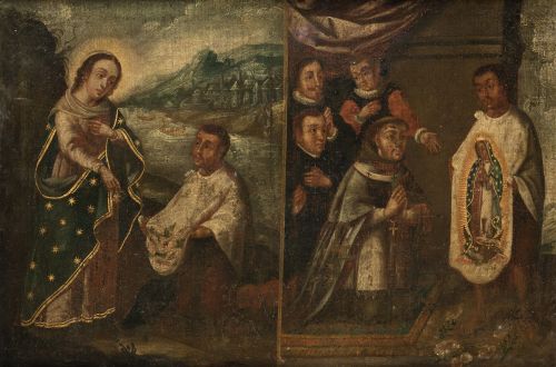 ESCUELA VIRREINAL , "Tercera y cuarta aparición de la Virge