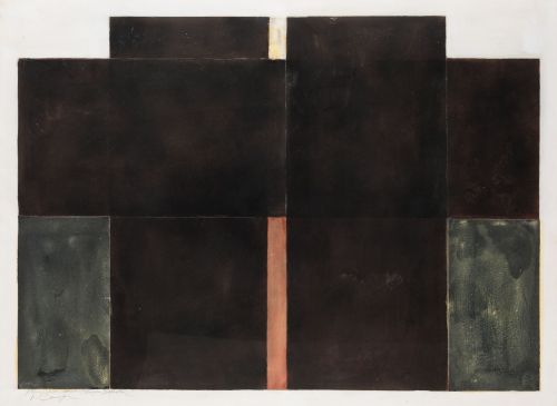 RAFAEL CANOGAR, "Sin título", 1976, Técnica mixta sobre pap