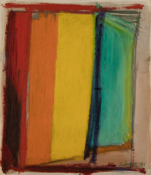 MANUEL  SALINAS, "Sin título", 1991, Técnica mixta sobre pa