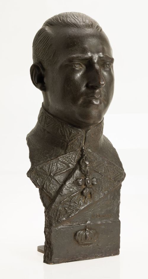 VICENTE NAVARRO, "Busto de Juan de Borbón", Escultura de br