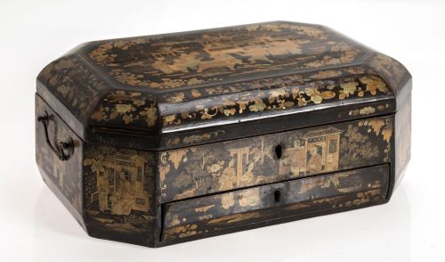 Caja costurero, Cantón, China, S.XIX