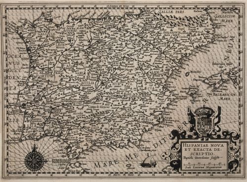BAPTISTA VAN DOETECUM, "Mapa de España", Grabado