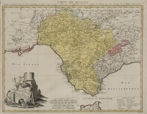 TOMÁS LÓPEZ DE VARGAS Y MACHUCA, "Mapa de Sevilla", Grabado