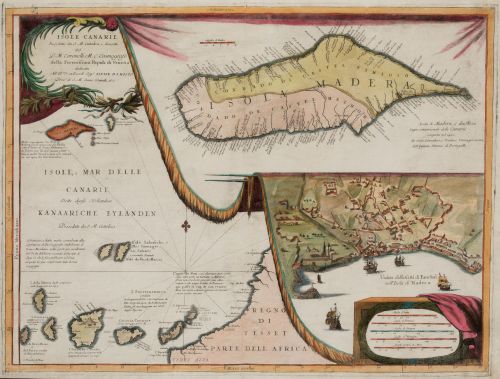 VINCENZO MARIA CORONELLI, "Mapa de las Islas y Mar de las C