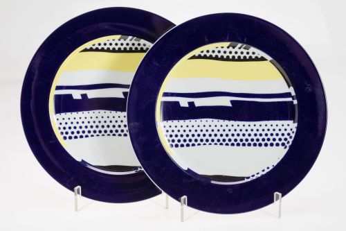 Pair of Rosenthal porcelain plates, Kunstlerplatzteller ser