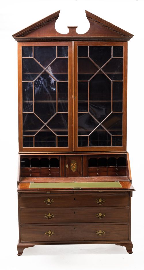 Escritorio librería de estilo Jorge III, ffs. S. XIX- pps.