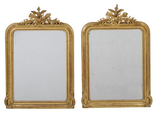 Pareja de espejos isabelinos, España, S. XIX