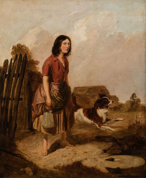 ESCUELA INGLESA, ENGLISH SCHOOL (19TH CENTURY) "Young peasa