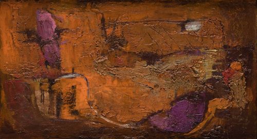 NEJAD DEVRİM, "Sin título", 1988, Técnica mixta sobre lienz