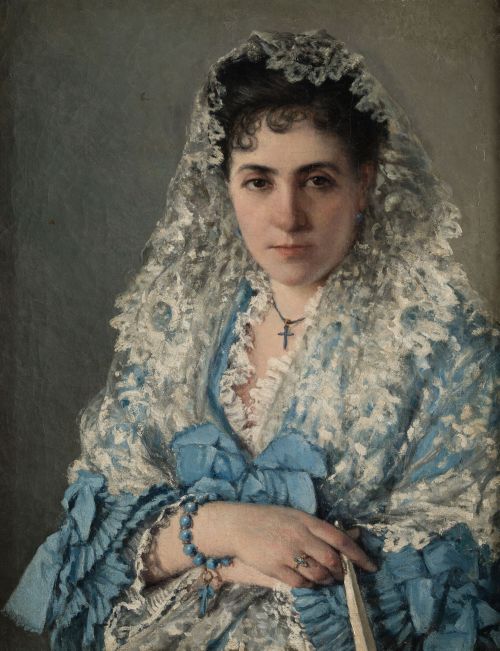 ESCUELA ANDALUZA, ANDALUSIAN SCHOOL (19th century) "Portrai