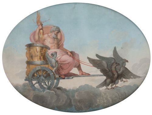 ESCUELA ITALIANA, "Carro de Marte y Carro de Jupiter", Pare