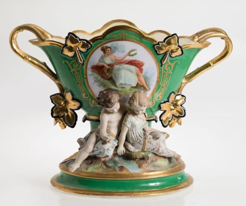 Napoleon III porcelain centerpiece, France, 19th century
