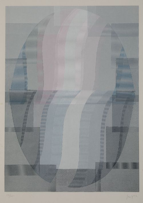 EUSEBIO SEMPERE, "Sin título", Serigrafía sobre papel