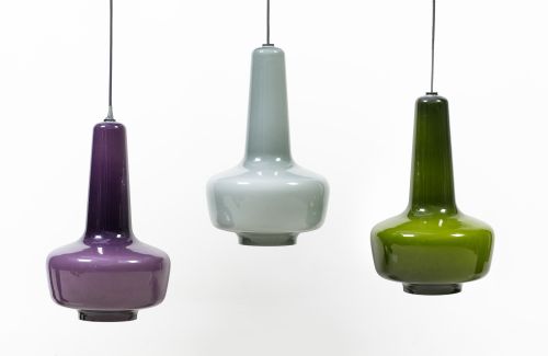 Ceiling lamp with three light points, model “Kreta” by Jaco