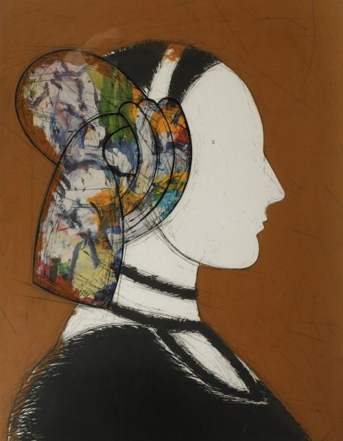 MANOLO VALDES, "Perfil I (collage de Kooning)", 2006, Graba