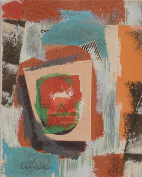 FELICIA PACANOWSKA, "Sin título", Óleo y collage sobre pape