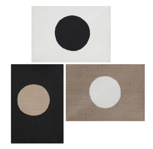 MIGUEL ANGEL  CAMPANO, "Sin título", Tres óleo sobre lienzo