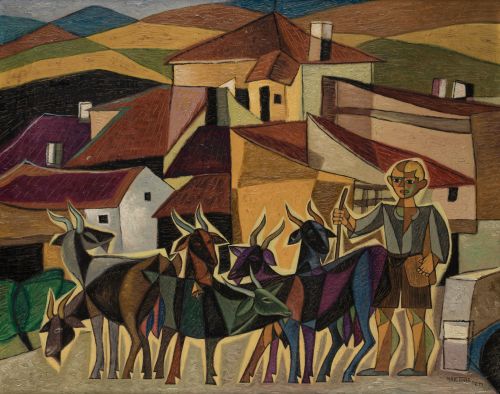 NICOLÁS  MARTÍNEZ ORTIZ DE ZÁRATE, "El Cabrerillo", Óleo so