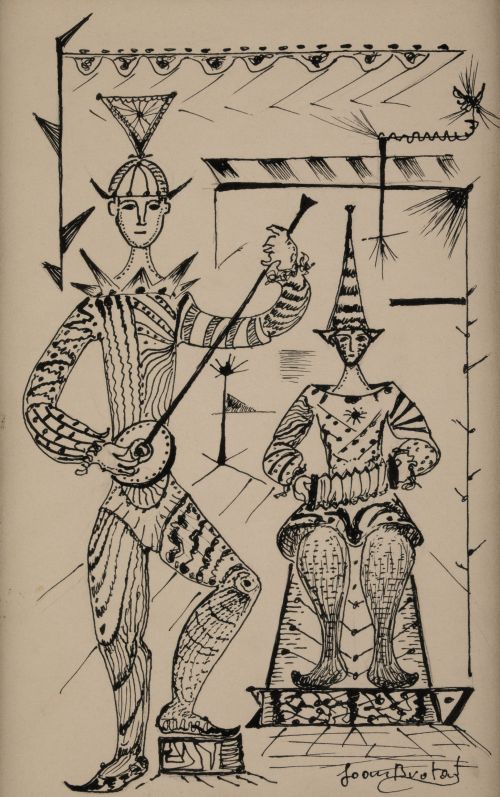 JOAN BROTAT, "Homenaje al circo", Tintas sobre papel 