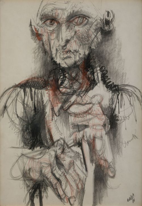 ÁLVARO DELGADO, "Vida", Técnica mixta sobre papel 