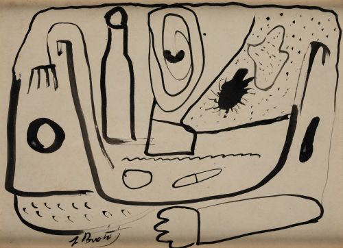 JOAN BROTAT, "Sin título", Tinta sobre papel