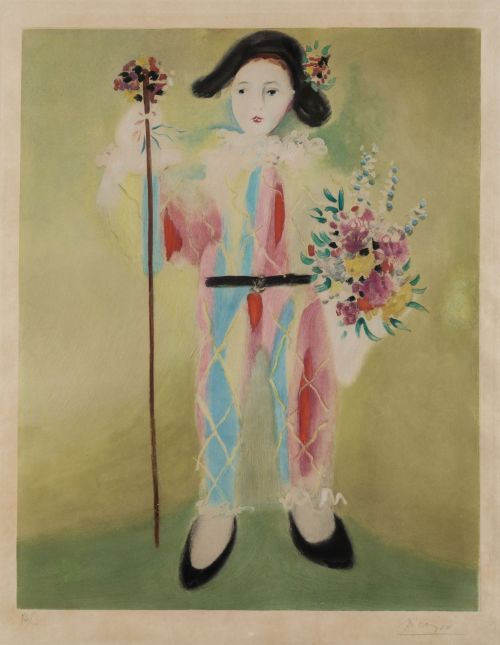 PABLO RUIZ PICASSO (DESPUES), "Le Petit Pierrot Aux Fleurs"