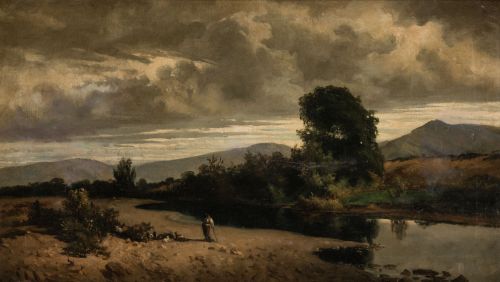 SPANISH SCHOOL (19TH CENTURY) "View of the Lozoya (Paular)"