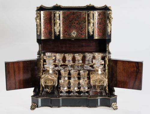 Caja licorera Napoleón III, Francia, S.XIX