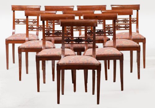Diez sillas de estilo William IV, S. XX