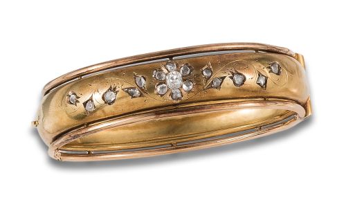 BRAZALETE DE ORO Y DIAMANTES