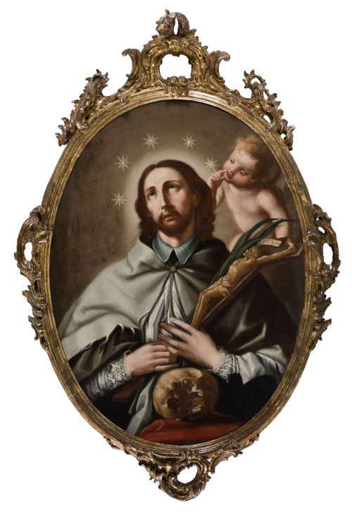 ESCUELA ITALIANA, "San Juan Neopumoceno", Óleo sobre lienzo