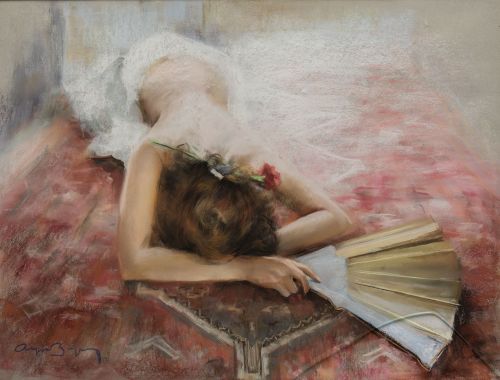 CAYETANO DE ARQUER BUIGAS, "Perspectiva", 1991, Pastel sobr