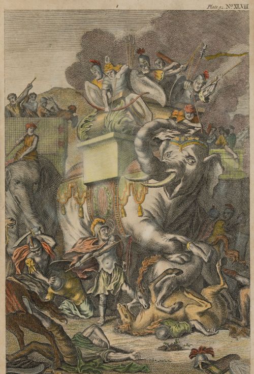 BERNARD PICART, "La peligrosa empresa de Eleazar", Grabado