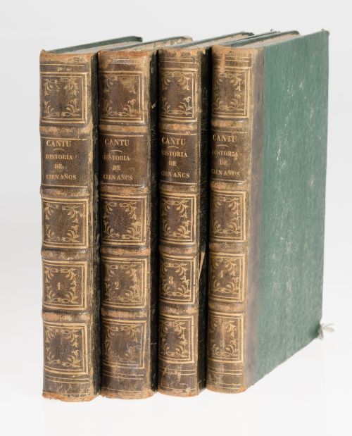 CESARE CANTÚ, "Historia de cien años" 4 tomos.