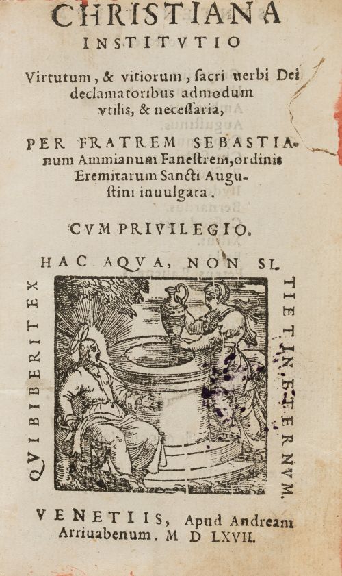 SEBASTIANO AMMIANI, "Christiana institutio virtutum, & viti
