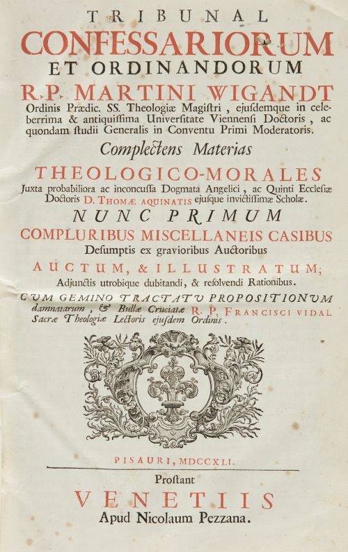MARTIN WIGANDT, "Tribunal confessariorum et ordinandorum R.