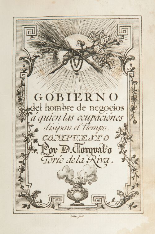 TORCUATO TORÍO DE LA RIVA, "Gobierno del hombre de negocios