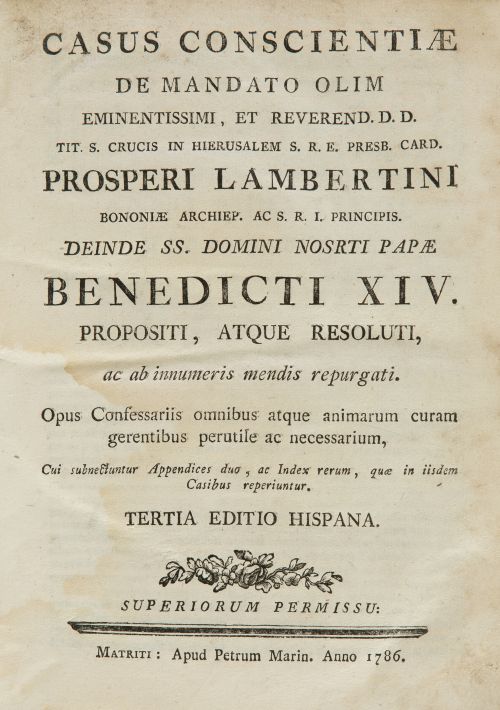 "Casus conscientiae de mandato olim eminentissimi, et rever