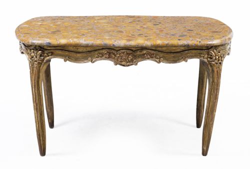 Mesa de centro de estilo Luis XV, Francia, ffs. S. XIX- pps