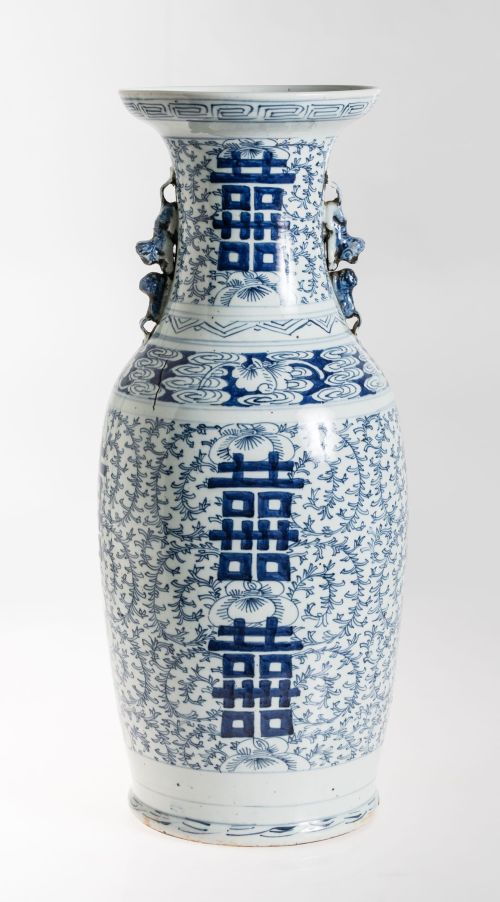 Jarrón de porcelana, China, S. XX